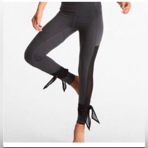 Lucy Light & Free Mesh Panel Bow Tie Leggings